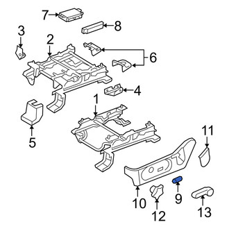 Mercury OE - Front Power Seat Switch Knob