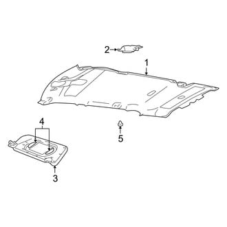 Mercury OE - Roof - Interior Trim (W/O Sunroof, With Overhead Console)