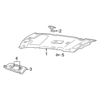 Mercury OE - Roof - Interior Trim (With Sunroof)