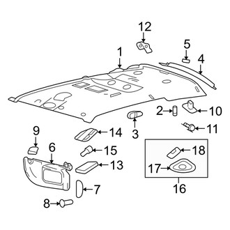 Mercury OE - Roof - Interior Trim