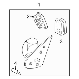 Mercury OE - Front Door - Outside Mirrors