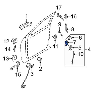 Mercury OE - Front Left Door Lock Actuator Motor