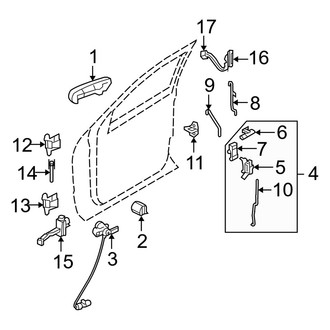 Mercury OE - Front Door - Lock & Hardware