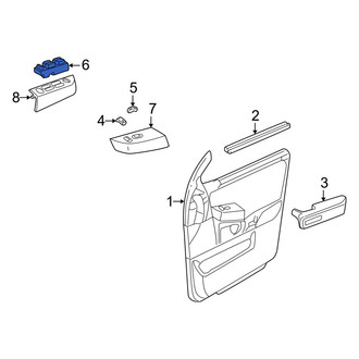 Mercury OE - Front Left Door Window Switch