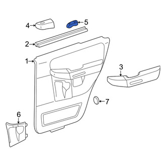 Mercury OE - Rear Door Window Switch