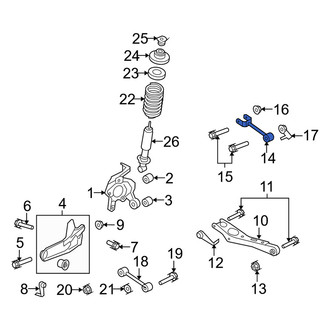 Mercury OE - Suspension Strut Nut