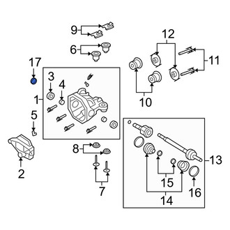 Mercury OE - Front Axle Nut