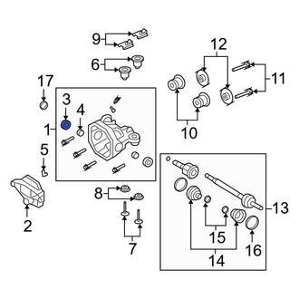 Mercury OE - Rear CV Axle Shaft Seal