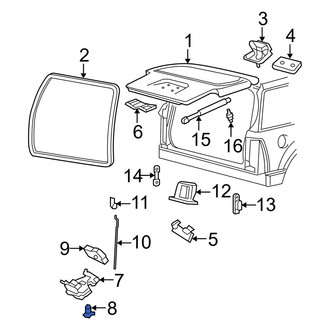 Mercury OE - Liftgate Latch Screw