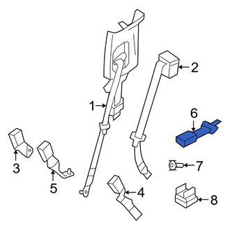 Mercury OE - Center Seat Belt Extension