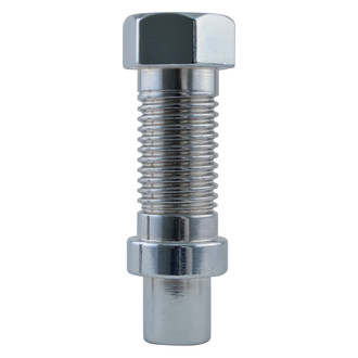 Metal Lugz® - Chrome Shank Seat Dually Hex Bolt Style Lug Nut Set