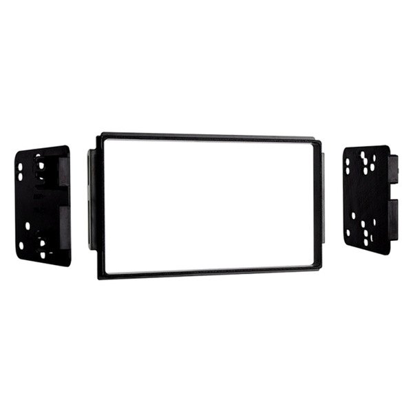 Metra® - Double DIN Black Stereo Dash Kit with Brackets and Trim Plate