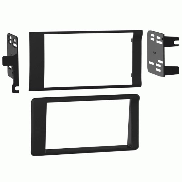Metra® - Double DIN Black Stereo Dash Kit with Trim Ring