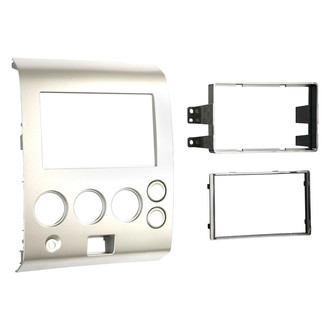 Metra® - Double DIN Gray/Silver Stereo Dash Kit
