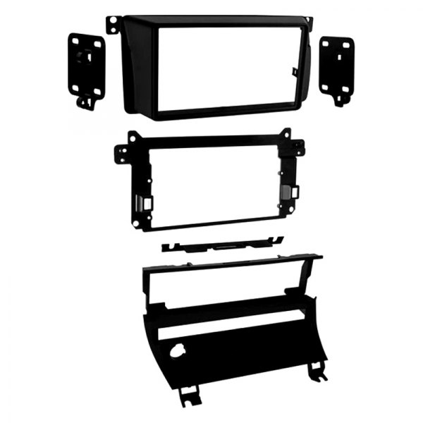 Metra® - Double DIN Matte Black Stereo Dash Kit with 1-Switch Hole