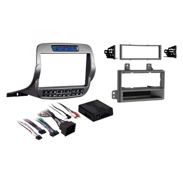 Metra® - Double DIN Silver Stereo Dash Kit with Interface Adapter
