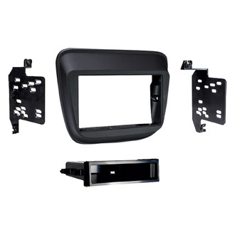Metra® - Double DIN Matte Black Stereo Dash Kit with Optional Storage Pocket