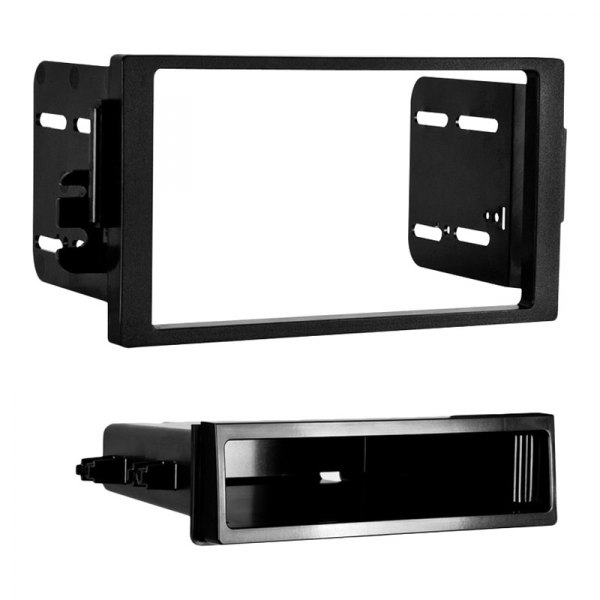 Metra® - Double DIN Black Stereo Dash Kit with Optional Storage Pocket