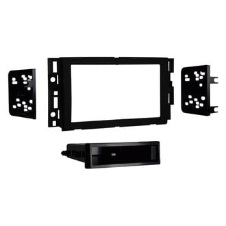 Metra® - Double DIN Matte Black Stereo Dash Kit with Optional Storage Pocket