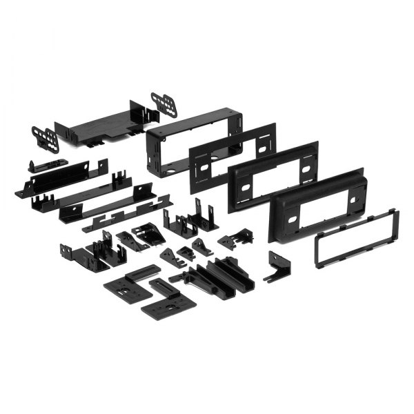 Metra® - Single DIN Black Stereo Dash Multi Kit with Brackets