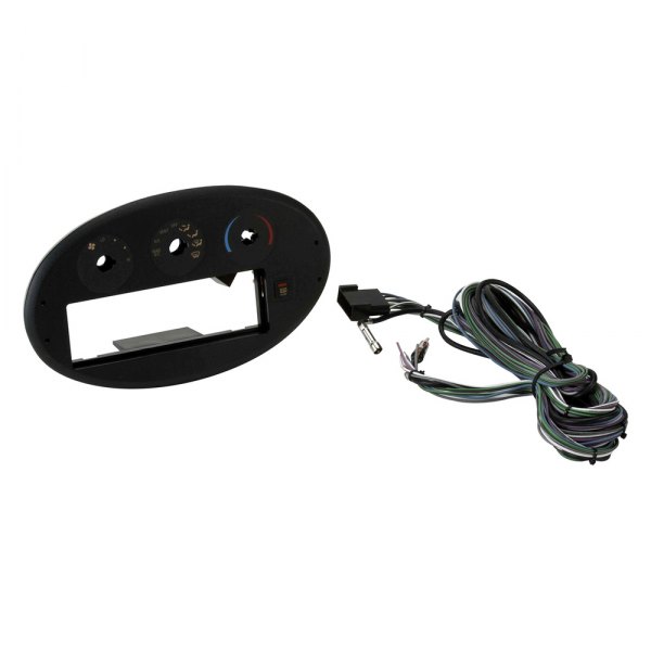 Metra® - Single DIN Black Stereo Dash Kit with Extension Harness and Rotary Climate Controls