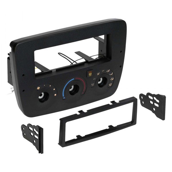 Metra® - Single DIN Black Stereo Dash Kit with Rotary Climate Controls