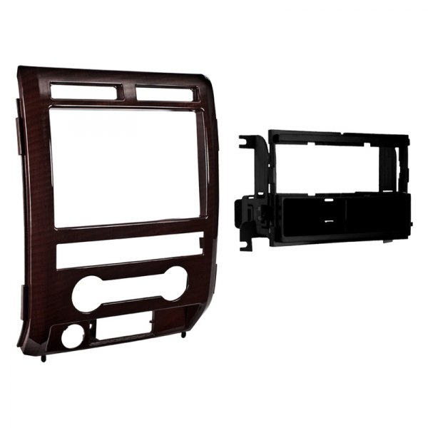 Metra® - Double DIN Curly Maple Stereo Dash Kit with Optional Storage Pocket