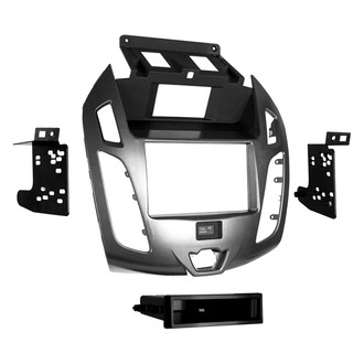 Metra® - Double DIN Gray Stereo Dash Kit with Optional Storage Pocket