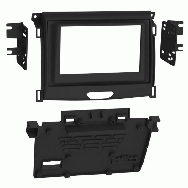 Metra® - Double DIN Black Stereo Dash Kit with Optional Storage Pocket