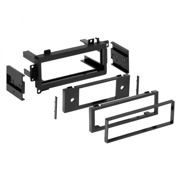 Metra® - Single DIN Black Stereo Dash Kit with Trim Plate and Brackets