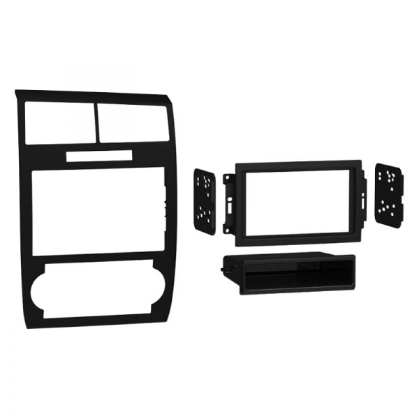 Metra® - Double DIN Carbon Fiber Stereo Dash Kit with Trim Panel
