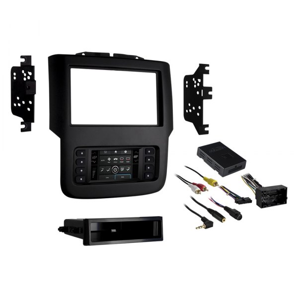 Metra® - Double DIN Matte Black Stereo Dash Kit with 8" Screen