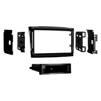 Metra® - Double DIN Gloss Black Stereo Dash Kit with Optional Storage Pocket