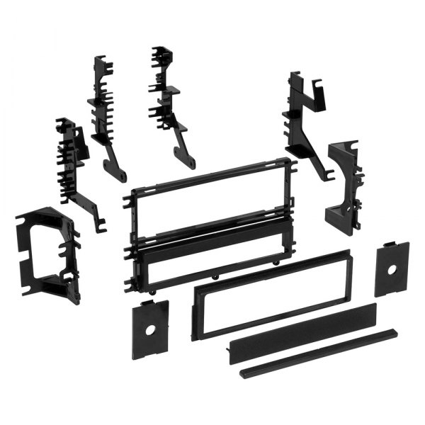 Metra® - Single DIN Black Stereo Dash Kit with Trim Plate and Brackets