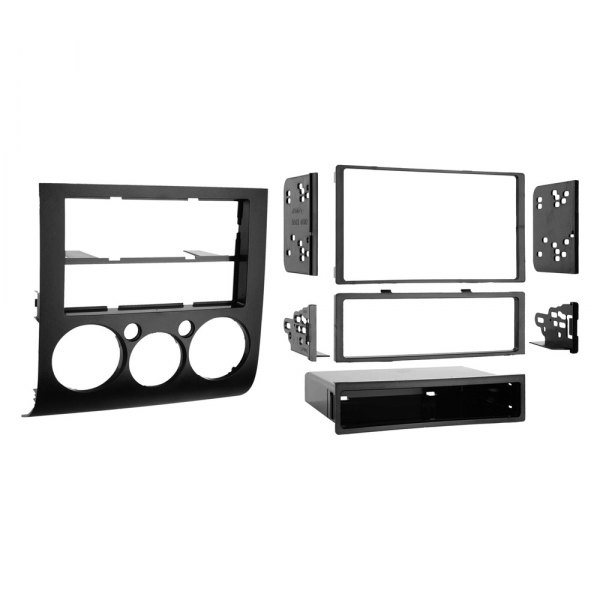 Metra® - Double DIN Black Stereo Dash Kit with Automatic Climate Control