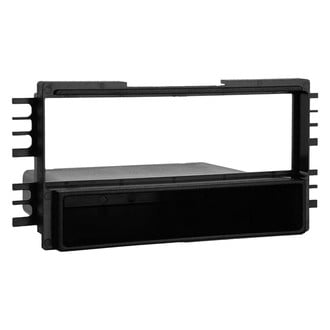 Metra® - Single DIN Black Stereo Dash Kit with Storage Pocket and Brackets