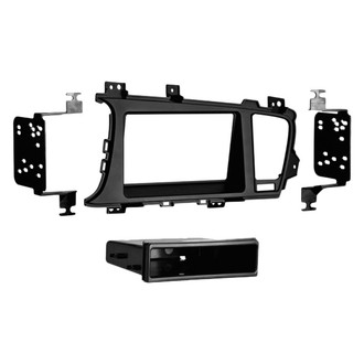 Metra® - Double DIN Matte Black Stereo Dash Kit with Optional Storage Pocket