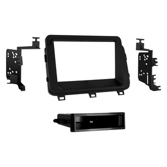 Metra® - Double DIN Matte Black Stereo Dash Kit with Optional Storage Pocket