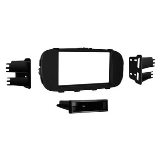 Metra® - Double DIN Matte Black Stereo Dash Kit with Optional Storage Pocket