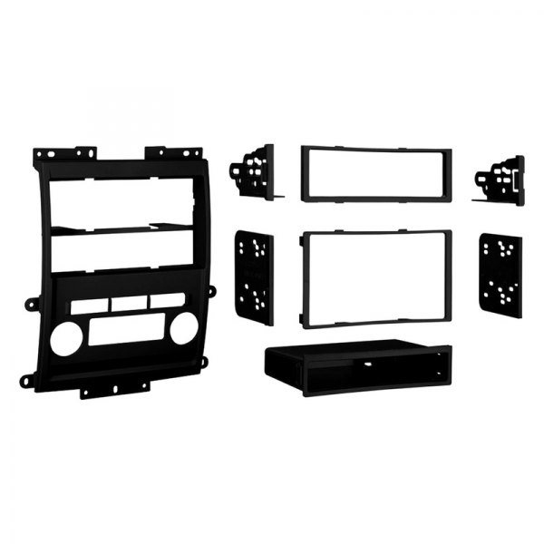 Metra® - Double DIN Black Stereo Dash Kit with Trim Plate