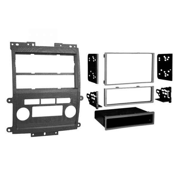 Metra® - Double DIN Gray Stereo Dash Kit with Trim Plate