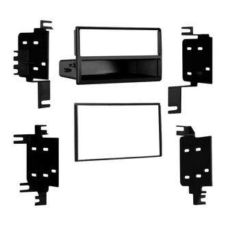 Metra® - Double DIN Black Stereo Dash Kit with Optional Storage Pocket