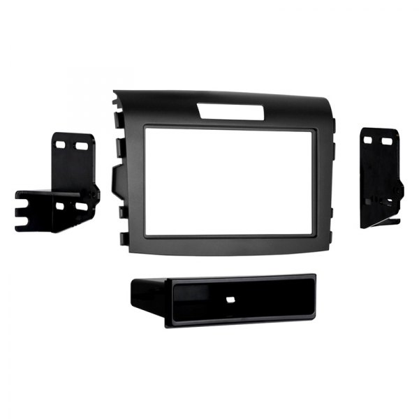 Metra® - Double DIN Charcoal Stereo Dash Kit with Optional Storage Pocket