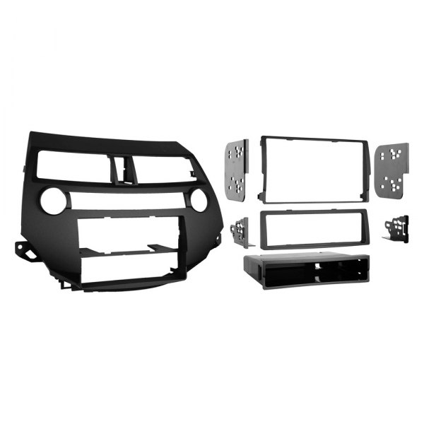 Metra® - Double DIN Charcoal Gray Stereo Dash Kit with Dual Zone Climate Controls