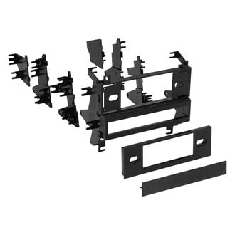 Metra® - Single DIN Black Stereo Dash Kit with Brackets