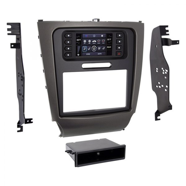 Metra® - Double DIN Gray Stereo Dash Kit with Factory 4.3" Screen