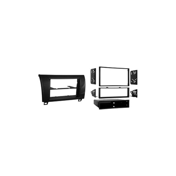 Metra® - Double DIN Gloss Black Stereo Dash Kit with Optional Storage Pocket