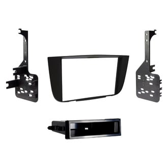 Metra® - Double DIN Matte Black Stereo Dash Kit with Optional Storage Pocket