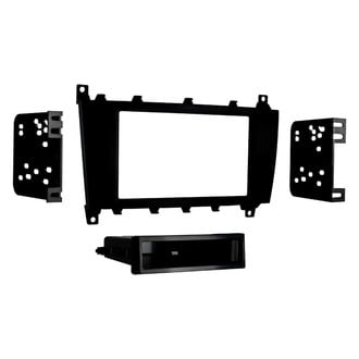 Metra® - Double DIN Matte Black Stereo Dash Kit with Optional Storage Pocket