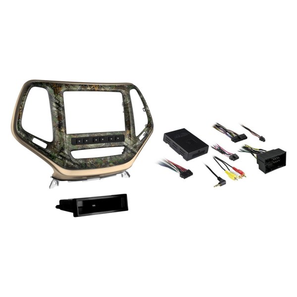 Metra® - Double DIN Mossy Oak Stereo Dash Kit with Bronze Trim
